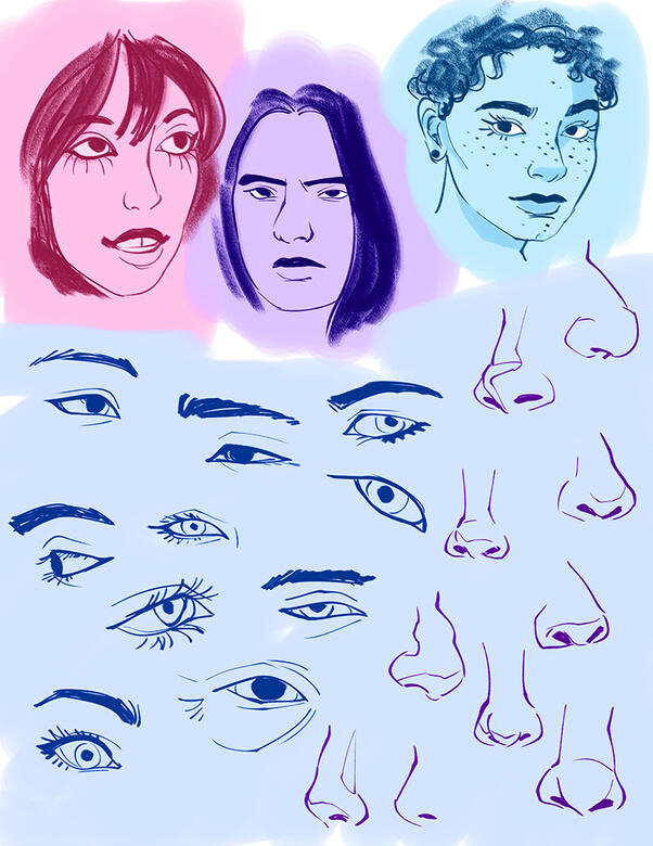 figure studies no.1 digital, Clip Studio on iPad