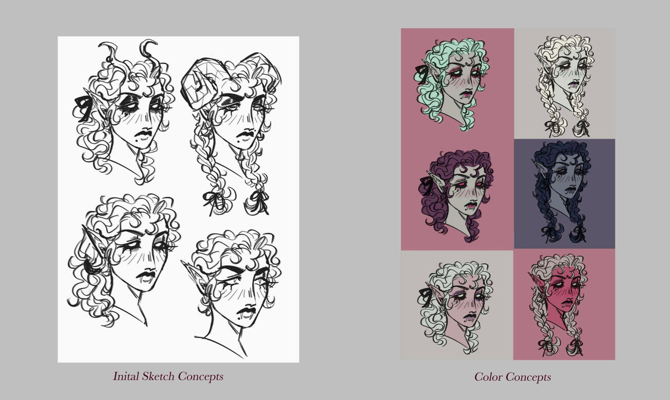 initial concepts digital, Clip Studio on iPad